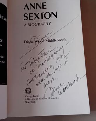 Anne Sexton: A Biography Signed&handwritten Letter
