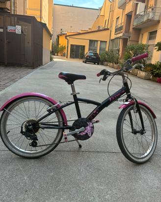 Bici Bambina Btwin 20" Rosa Nera