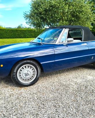 Alfa Romeo Spider Duetto 2000 Blu Interni Beige 19