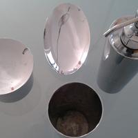 Set accessori bagno cromati