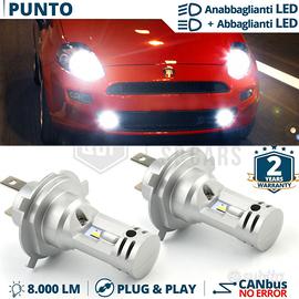 Lampadine LED H4 per Fari Fiat Punto Luce Bianca
