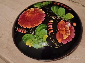 Scatola tonda in legno