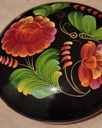 Scatola tonda in legno