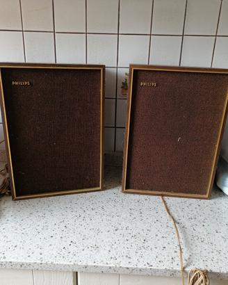 2 casse stereo Philips vintage