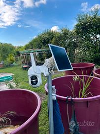 Telecamera a pannello solare 4G