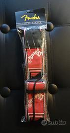 Tracolla Fender per chitarra e basso (rosso)