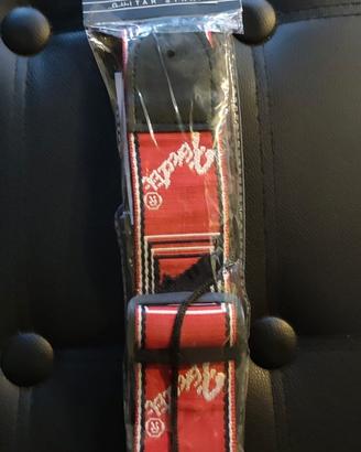 Tracolla Fender per chitarra e basso (rosso)