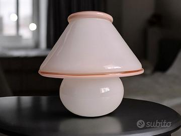 Lampada a fungo, Leucos, vetro di Murano mushroom