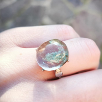 Anello Quarzo Fantasma Argento 925 - Raro