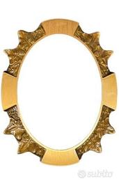 Cornice ovale in bronzo per cimitero