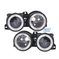 FARI BMW SERIE 3 E30 82-94 ANGEL EYES FONDO NERO