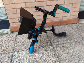 Stabilizzatore portatile a spalla DSLR Videocamera