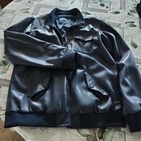 giacca pelle blu guess