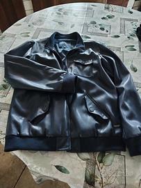 giacca pelle blu guess