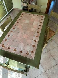 Tavolo legno massello +sedie