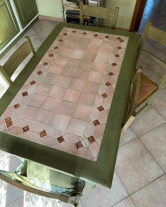 Tavolo legno massello +sedie