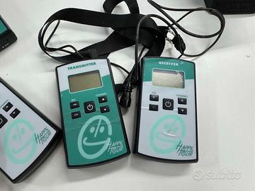 Audioguida 15 ricevitori + 1 trasmettitore