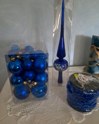 Sfere di Natale Blu Polare