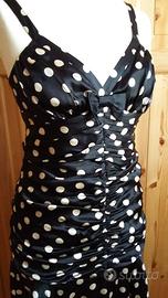 Abito a pois Betsey Johnson 100% seta taglia 10 US