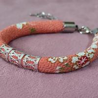 Bracciale in tessuto chirimen giapponese 