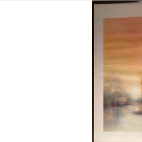 QUADRO CON CORNICE: PAESAGGIO ARANGONI 52X71