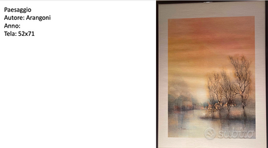QUADRO CON CORNICE: PAESAGGIO ARANGONI 52X71