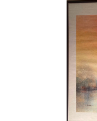 QUADRO CON CORNICE: PAESAGGIO ARANGONI 52X71