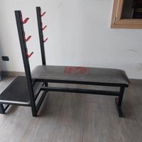 Panca piana con supporto bilancere Weider Fassi