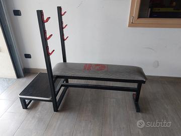 Panca piana con supporto bilancere Weider Fassi