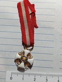 medaglia oro cavaliere d Italia mignon 