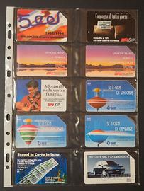 Lotto 10 Schede Telefoniche SIP e Telecom Anni 90