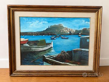 Quadro originale G. Canu – "Castelsardo" (1983)