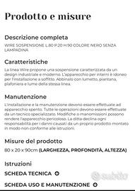 Lampadario sospeso a 4