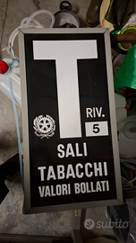 Insegna luminosa tabacchi 35 anni
