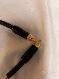Cavo digitale coassiale 75 Hom in argento da 0,5 m