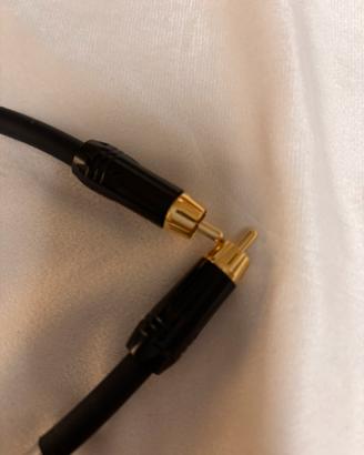 Cavo digitale coassiale 75 Hom in argento da 0,5 m
