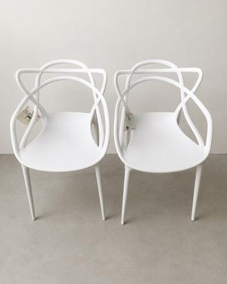2 Sedie Kartell Masters originali bianche
