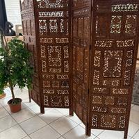 PARAVENTO in LEGNO INTAGLIATO