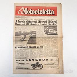 raro Giornale settimanale LA MOTOCICLETTA 12/04/55