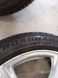 4 pneumatici completi di cerchione BMW 318 e 320