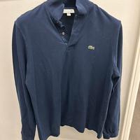 Lacoste Polo uomo size 5 colore blu cotone