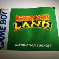 Libretto Donkey Kong Land Game Boy inglese