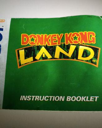 Libretto Donkey Kong Land Game Boy inglese