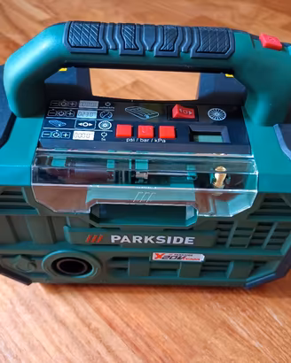 Compressore portatile 2 in 1 Parkside 20V nuovo 