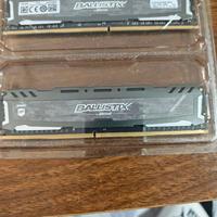 RAM ddr4 16 GB (8x2)  Crucial Ballistix  3200 MHz