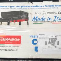 Barbecue a Gas Ferraboli Plancha Combinato Inox