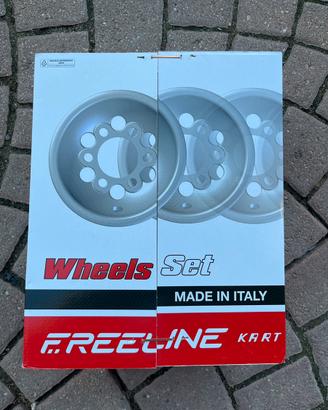 Set di cerchi freeline in magnesio per kart