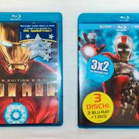 1 CD 4 Blu-ray Iron Man 1&2 Edizioni Speciali
