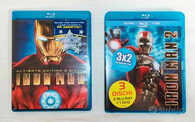 1 CD 4 Blu-ray Iron Man 1&2 Edizioni Speciali