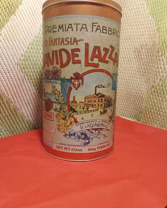 Scatola di latta vintage Amaretti Lazzaroni 1991 